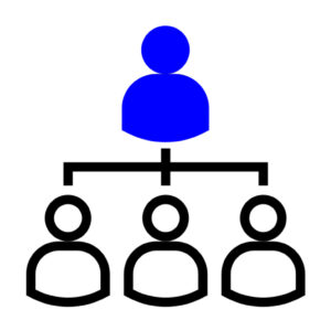 An org chart icon calls out a supervisor role